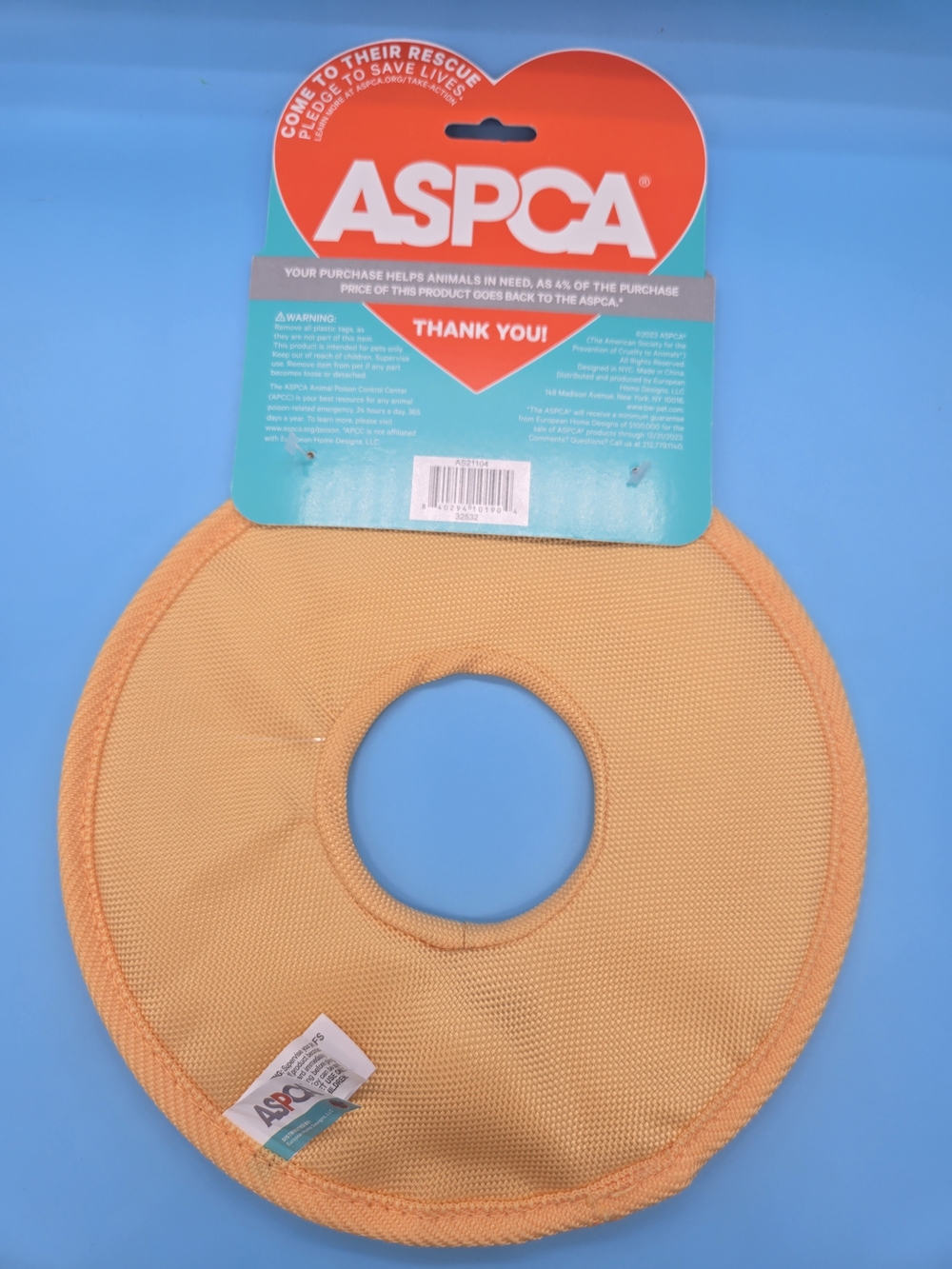 ASPCA Pink Sprinkles Stuffing-Free Donut Dog Toy - Picture 4 of 5